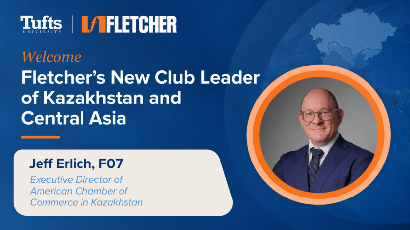 Jeff Erlich Appointed Fletcher Club Leader for Kazakhstan and Central Asia